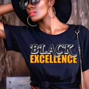 100% Cotton Black T-shirt available Mens and women sizes.